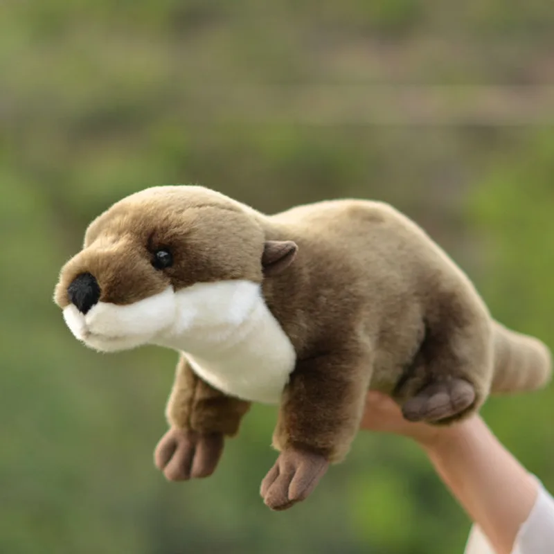 Simulation Otter Plush Toy Animal Doll Fishing Expert
