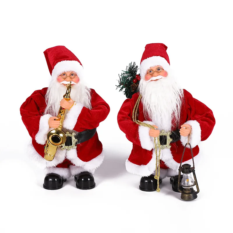 Music Electric Swing Santa Claus Decoration Toys