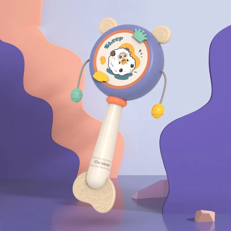 Teether Can Chew Soft Rubber Rattle