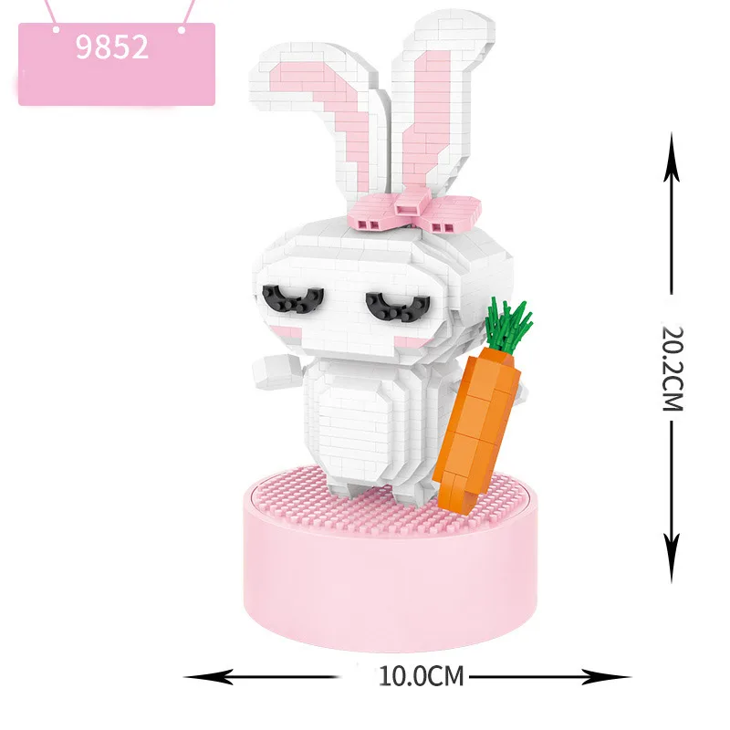 Micro-particle Building Blocks Assembled Children's Toy Multifunctional Puzzle Girl
