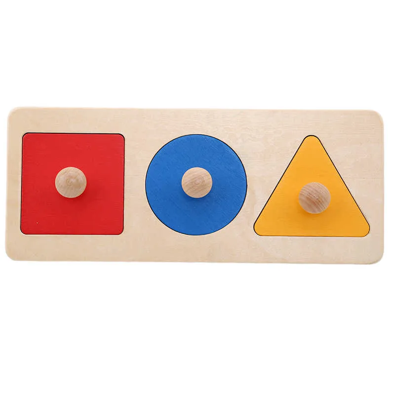 Geometric Panel Wooden Cognitive Early Education Toys