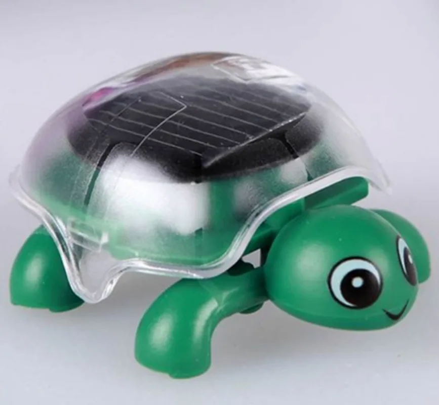 Amorphous Silicon Solar Mini Turtle Animal Model Puzzle Early Learning