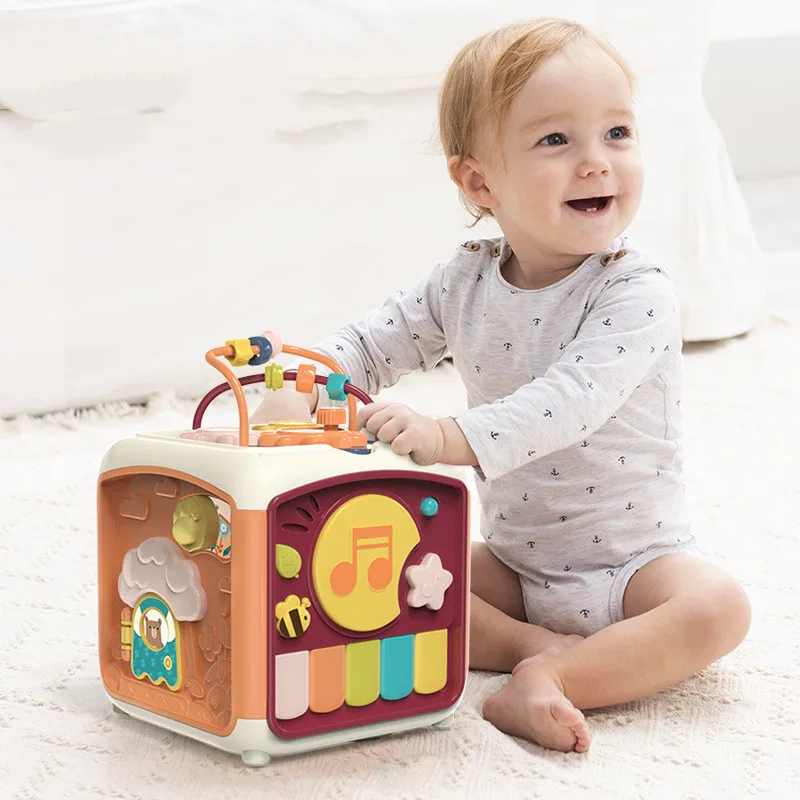 Handbeat Drum Puzzle Early Education Infant Polyhedral Music Toy
