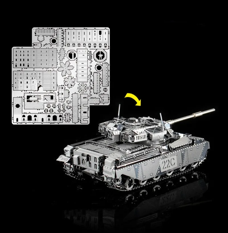 3D Metal Assembly Model DIY Puzzle Puzzle I21142 MK50 Chieftain Tank