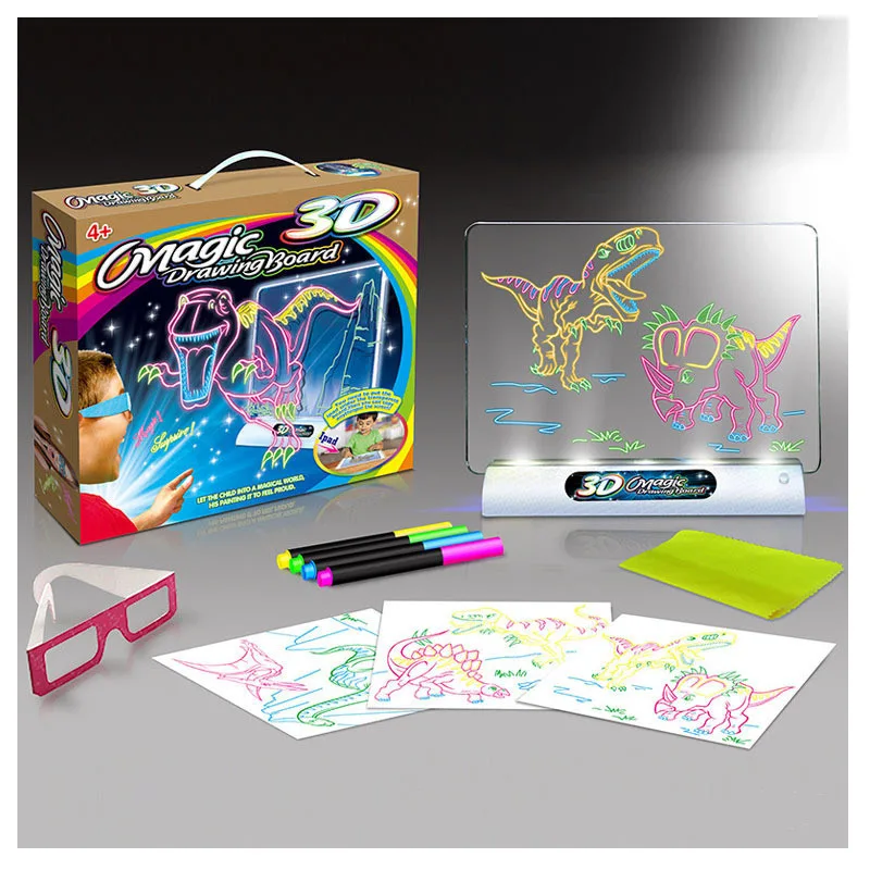 Children's Luminous 3D Drawing Writing Board