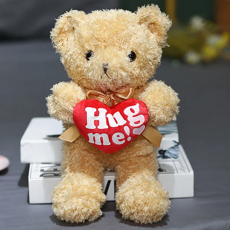 Hug Heart Bear Doll Plush Toy Large Gift For Girl
