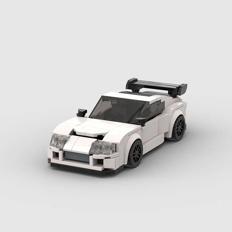 Building Blocks Suitable For Japanese GTR Sports Car Series Boys 8 Grids