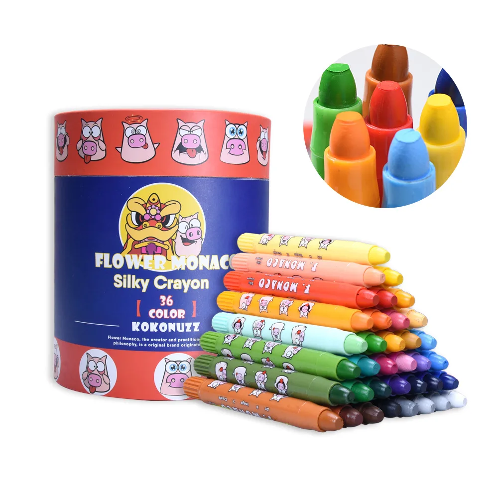 Washable Baby Rotating Mousse Crayon Set