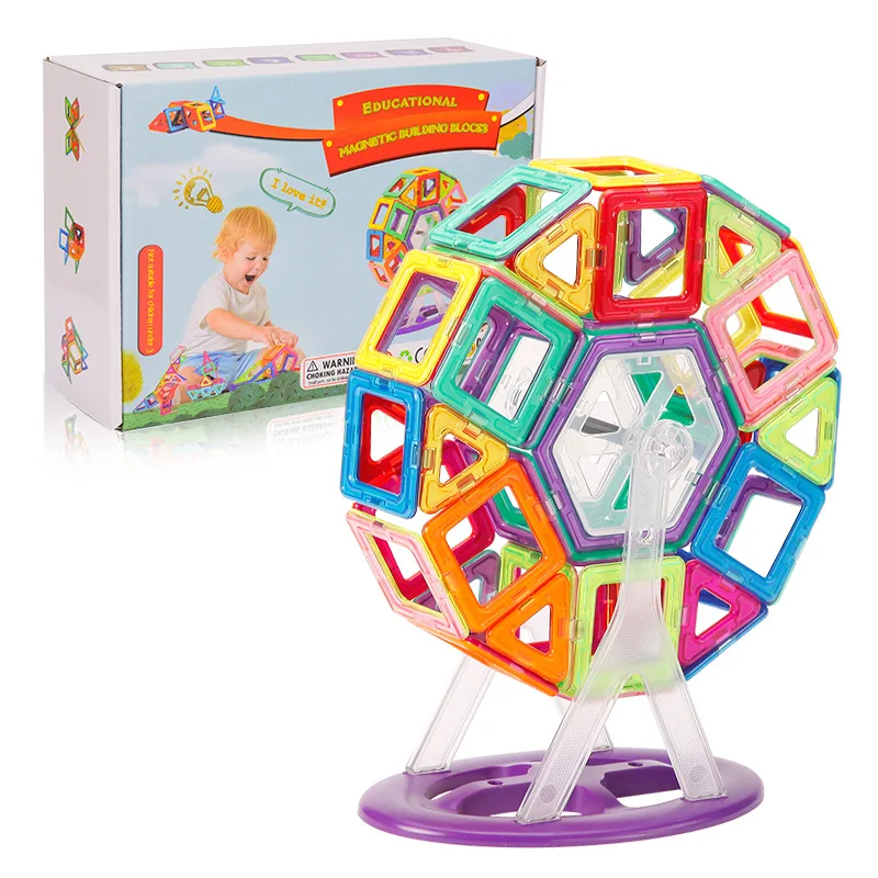 Magnetic Toy Building Blocks 68Pcs Ferris Wheel Package
