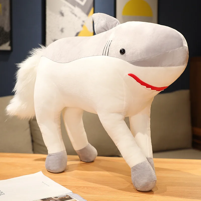 Shark Riding Doll Plush Toy Funny