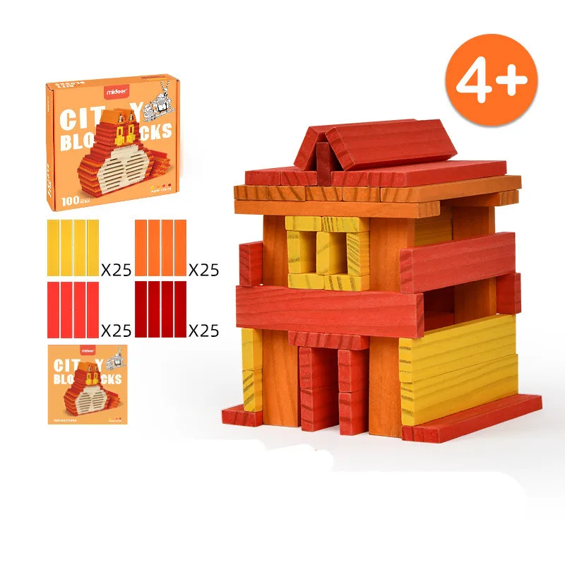 Creative 300 Pieces Of Colorful Building Blocks Stacked To Build