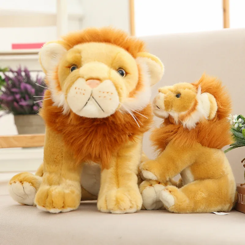 Simulation lion plush toy