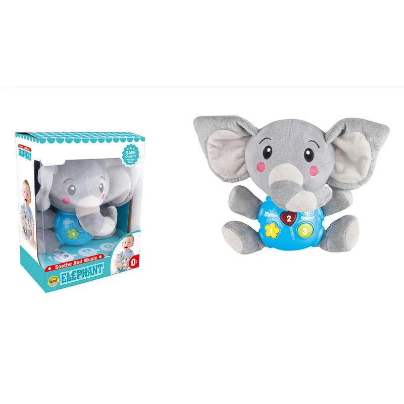 Cute Animal Sound And Light Soothing Doll
