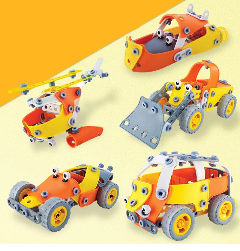 DIY Disassembly And Assembly Of Screws And Soft Building Blocks