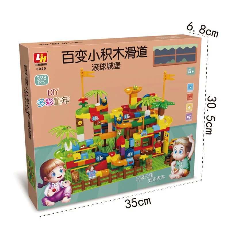 DIY Assembled Track Building Block Toys