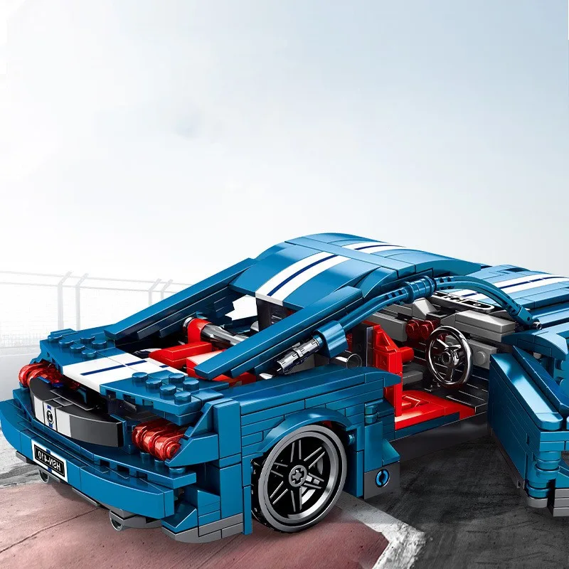 Sports Car Model Toy Small Particle Assembly Building Blocks