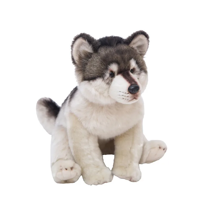 High-end Small Wolf Cub Wolf Doll Plush Toy Wolf Doll Doll Rag Doll Ornaments Cross-border Foreign Trade Customization