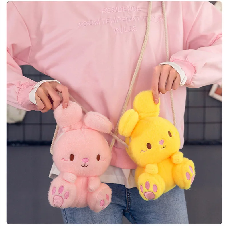 Cartoon Cute Plush Rabbit Children's Shoulder Bag