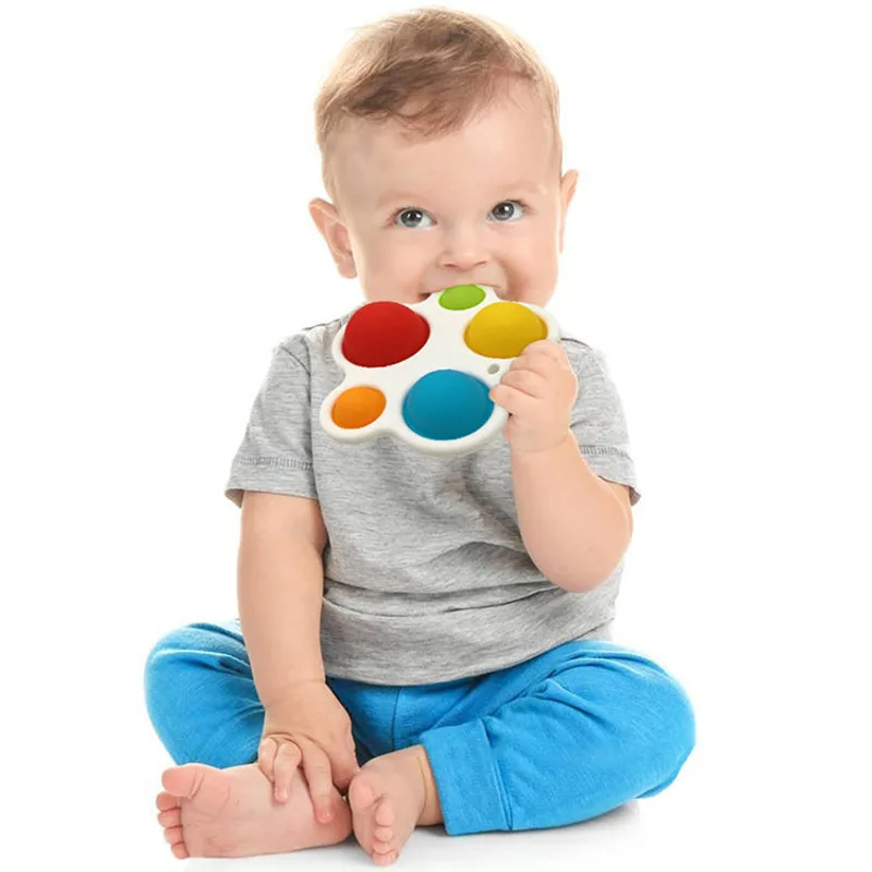 Press The Hand To Grasp The Board And Press The Colored Ball