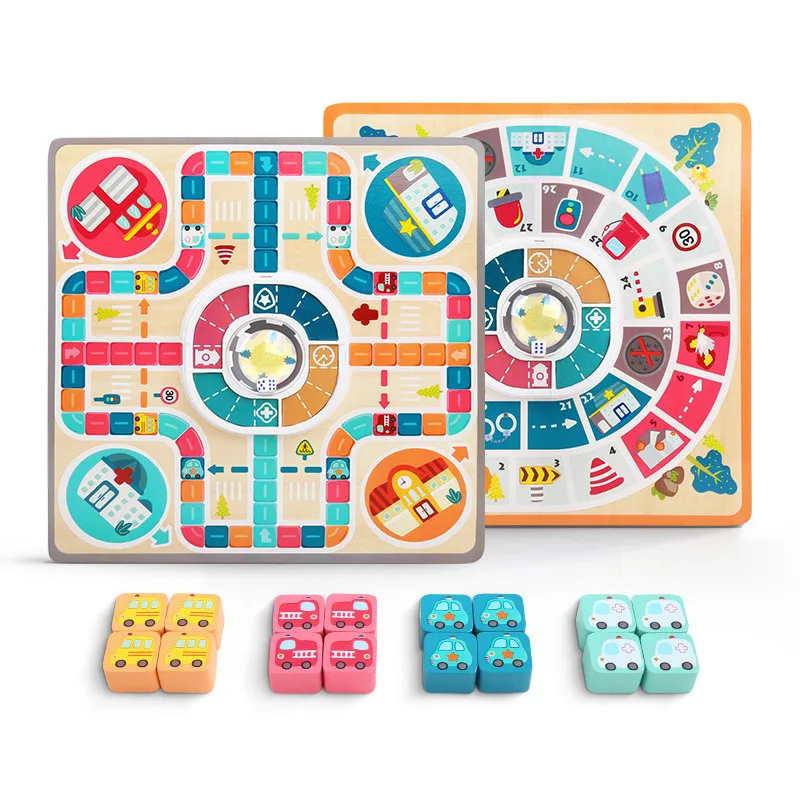 Double-sided Multifunctional Table Game Children's Parent-child Interactive Toy Puzzle