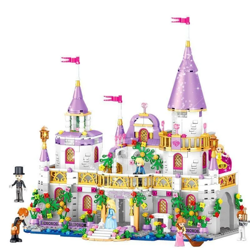 QL1106 Windsor Castle Dreams Fairy City Children and Girls Puzzle Assembled Building Blocks Toys