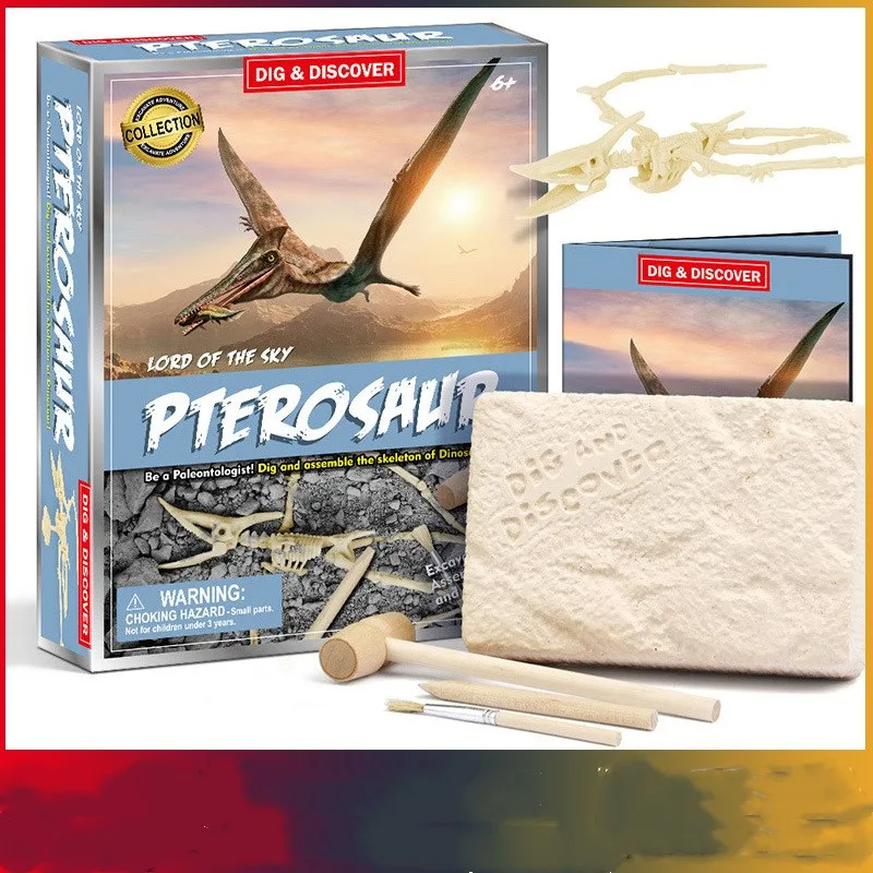 Child Boy Archeology Dinosaur Fossil Excavation Toy Set