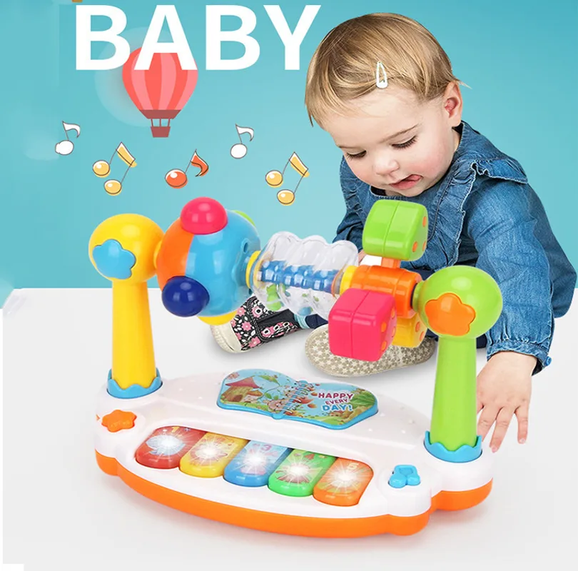 Educational Music Kingdom Baby Electronic Organ Toy Multi-functional With Light Baby Early Education Singing Story