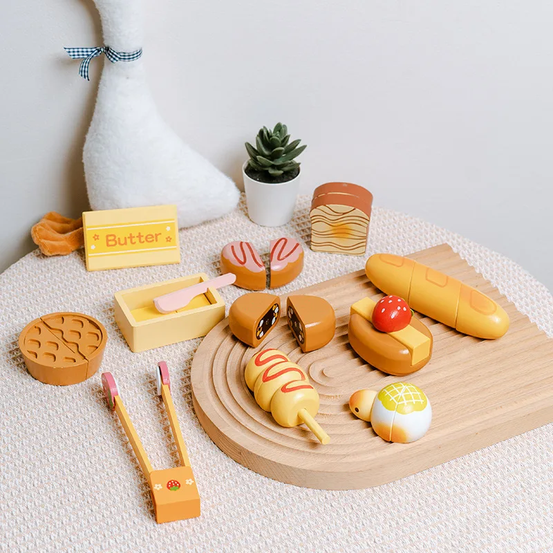 Children's Wooden Bread Fruit Salad Set
