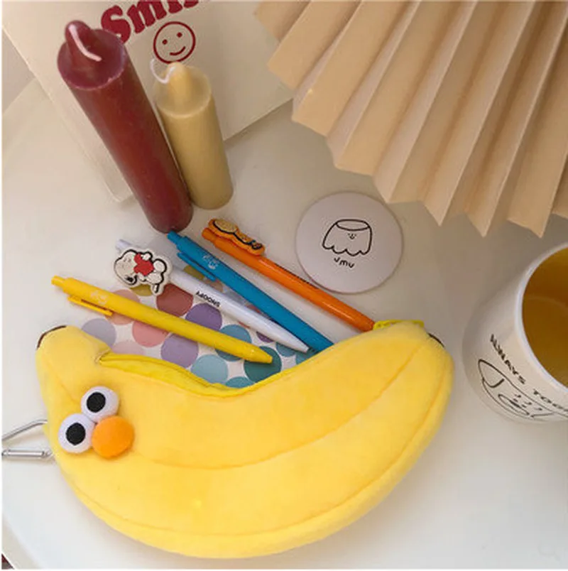 Cute Girl Heart Super Cute Chicken Thigh Plush Pencil Case